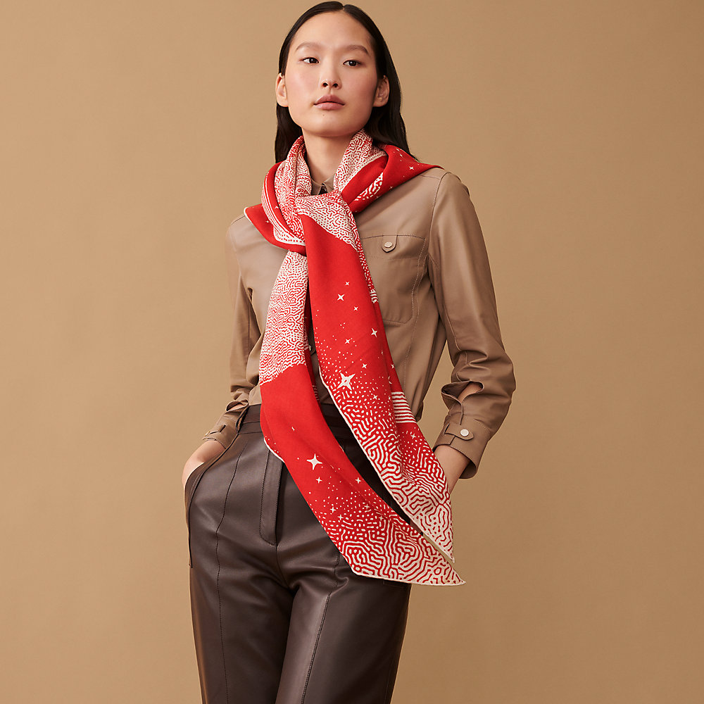 Red silk scarves deals for sale